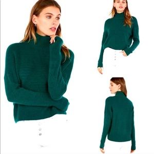 Express | Green Turtleneck Sweater